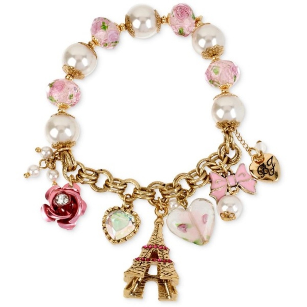 🆕 BETSEY JOHNSON Eiffel Tower Charm Bracelet